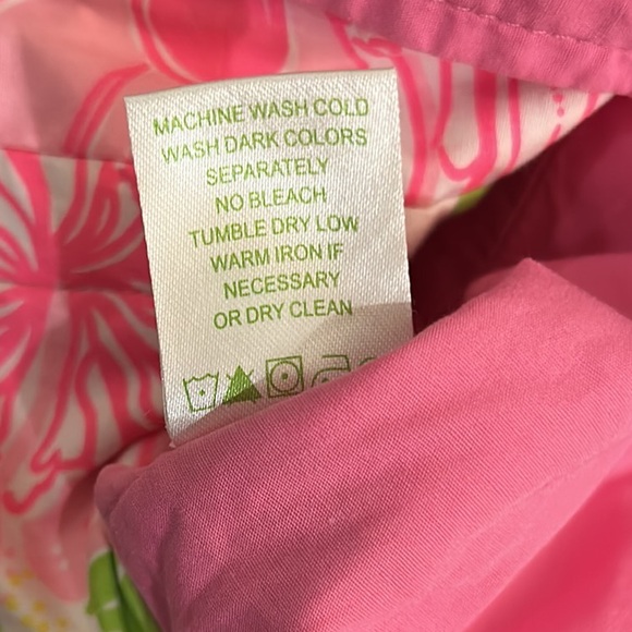 Lilly Pulitzer Reversible Faux Wrap Mini Skirt in Havana Cocktail and Pink - 10* - Picture 15 of 16